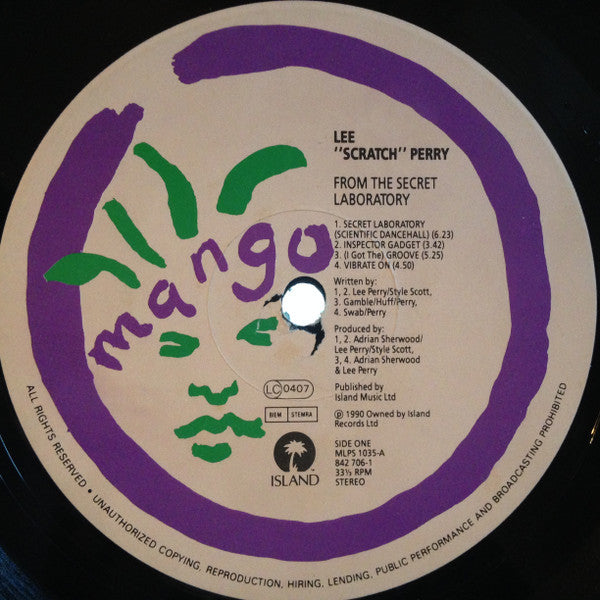 Lee "Scratch" Perry* : From The Secret Laboratory (LP, Album)