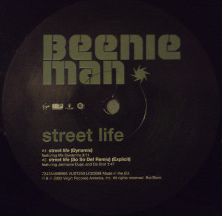 Beenie Man : Street Life (12")