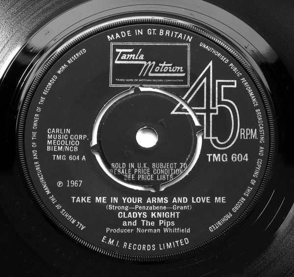 Gladys Knight And The Pips : Take Me In Your Arms And Love Me (7", Single, Pus)