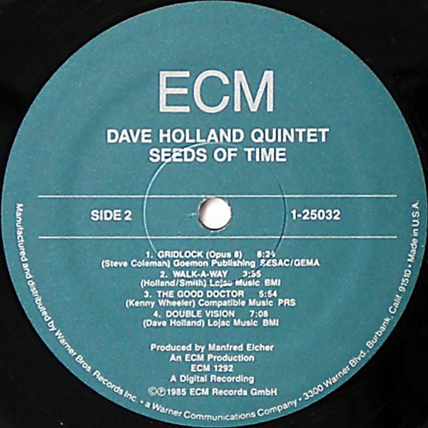 Dave Holland Quintet : Seeds Of Time (LP, Album)