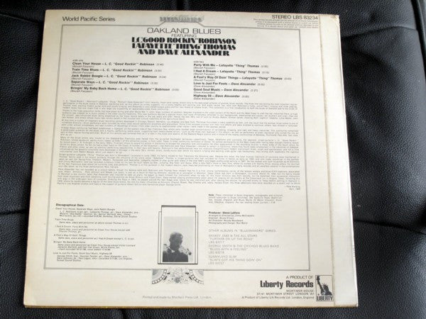 L.C. Robinson, Lafayette Thomas And Dave Alexander (7) : Oakland Blues (LP, Album)