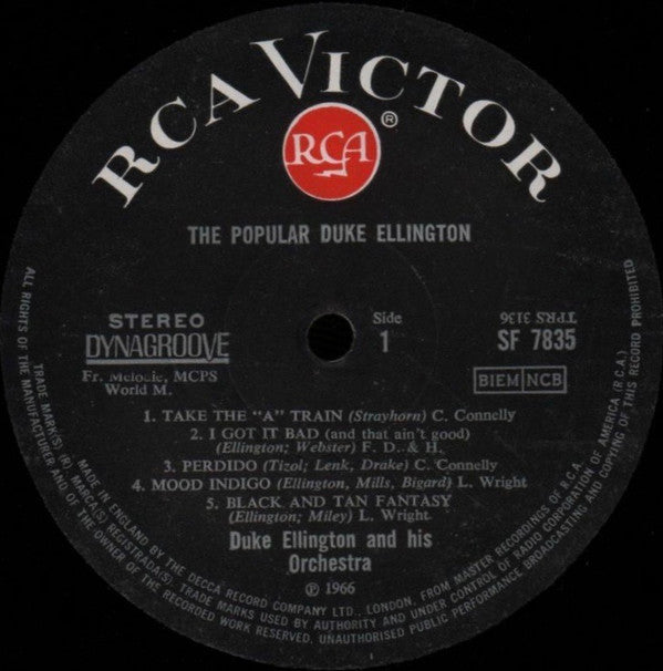 Duke Ellington : The Popular Duke Ellington (LP, Album, Dyn)