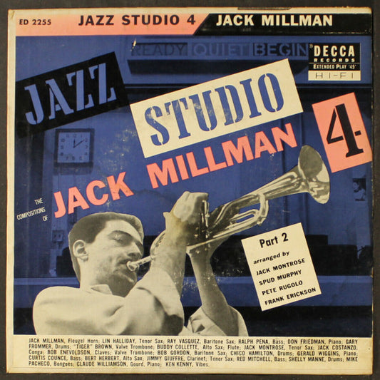 Jack Millman : Jazz Studio 4 Part 2 (7", EP, Mono)