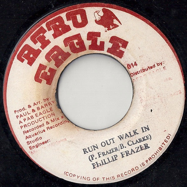 Phillip Fraser : Run Out Walk In (7")