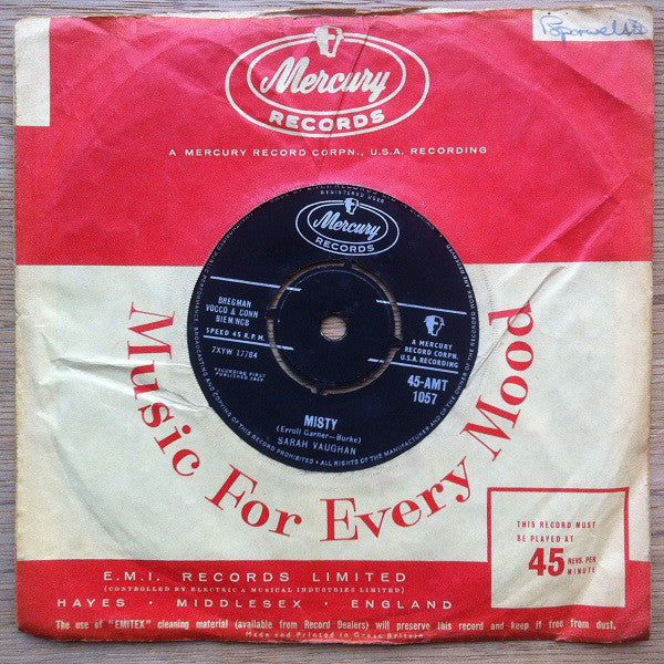 Sarah Vaughan : Broken-Hearted Melody / Misty (7", Single)