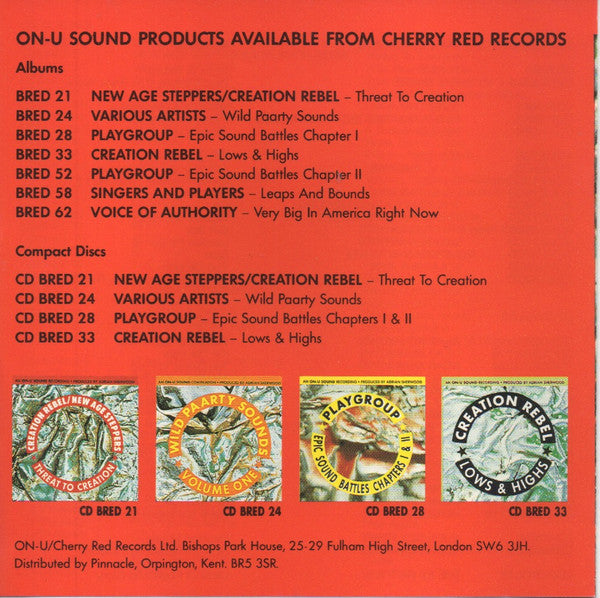 Creation Rebel / New Age Steppers : Threat To Creation (CD, Album, RE)
