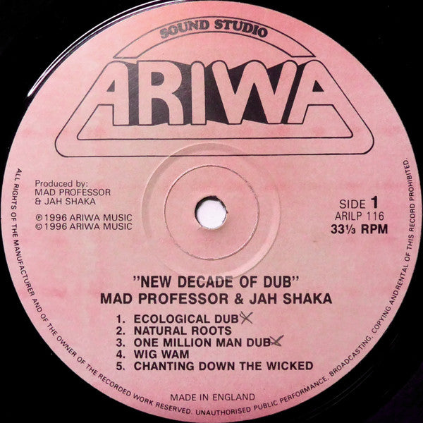 Mad Professor & Jah Shaka : New Decade Of Dub (LP)