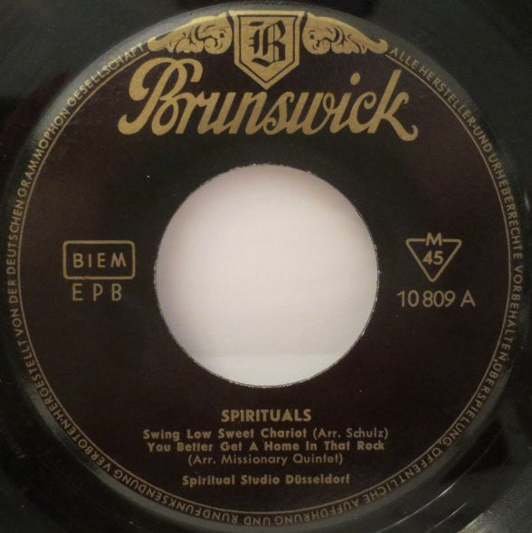 Spiritual Studio Düsseldorf : Spirituals (7", EP)