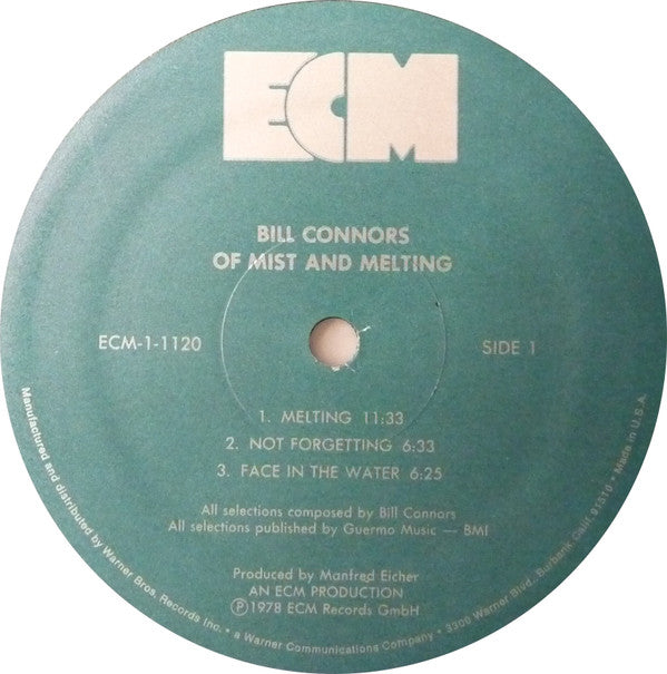 Bill Connors : Of Mist And Melting (LP, Album)