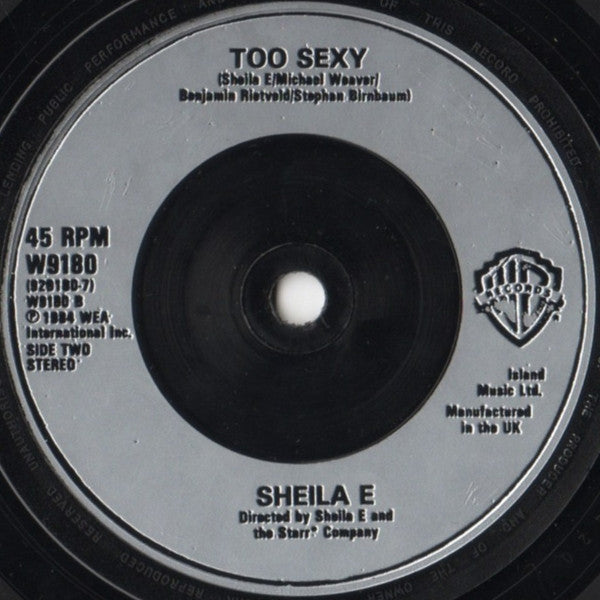 Sheila E. : The Belle Of St. Mark (7", Single, Sil)