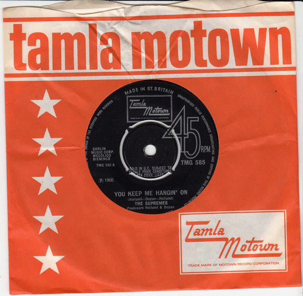 The Supremes : You Keep Me Hangin' On (7", Single, Kno)