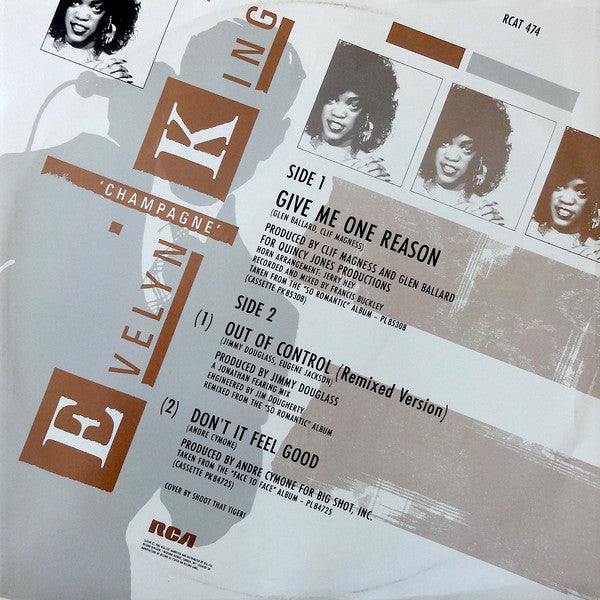 Evelyn King : Give Me One Reason (12", Single)