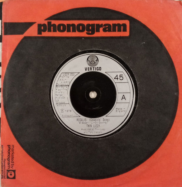 Thin Lizzy : Rosalie/ (Cowgirls' Song) (7", Single, Com)