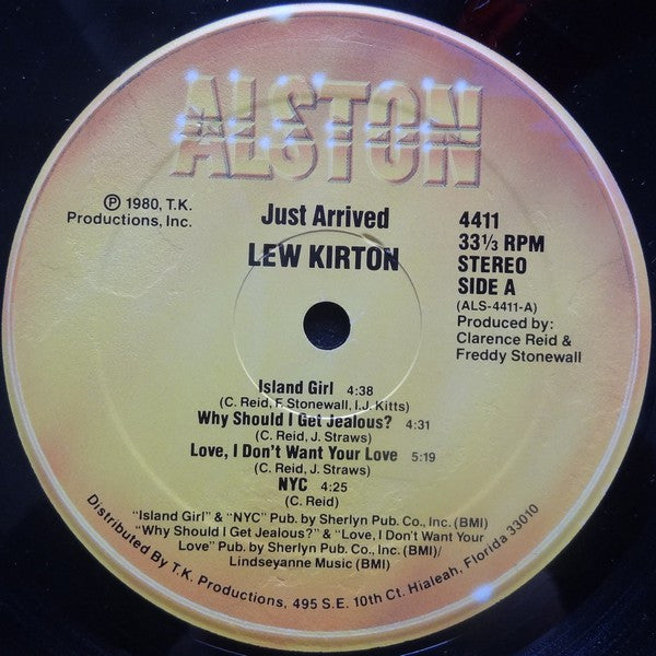 Lew Kirton : Just Arrived (LP, Album)