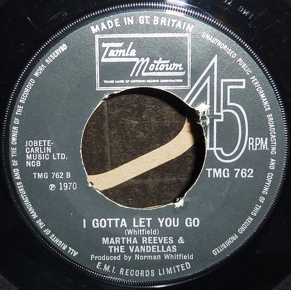 Martha Reeves & The Vandellas : Forget Me Not (7", Single, Pus)