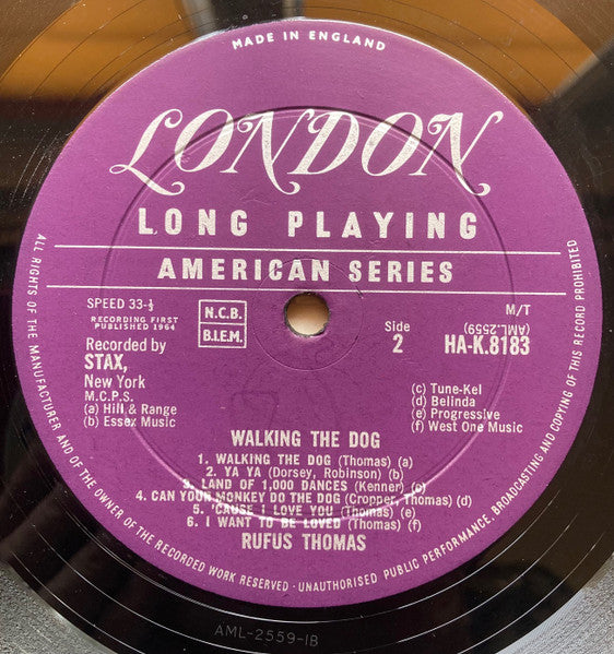 Rufus Thomas : Walking The Dog (LP, Album, Mono)