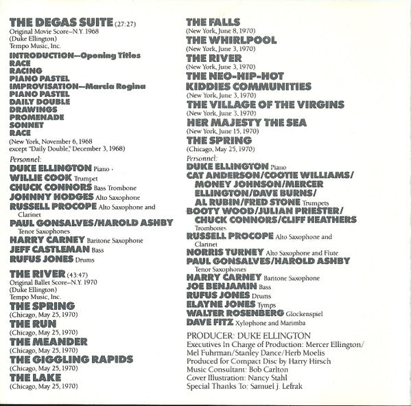 Duke Ellington : The Private Collection: Volume Five, The Suites, New York 1968 & 1970 (CD)