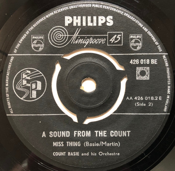 Count Basie Orchestra : A Sound From The Count (7", EP, Mono)