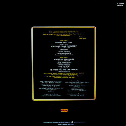 Rose Royce : In Full Bloom (LP, Album, Gat)