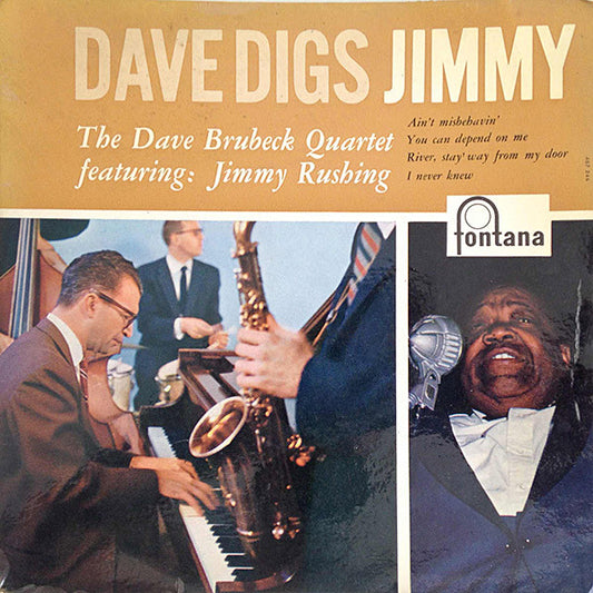 The Dave Brubeck Quartet Featuring Jimmy Rushing : Dave Digs Jimmy (7", EP)