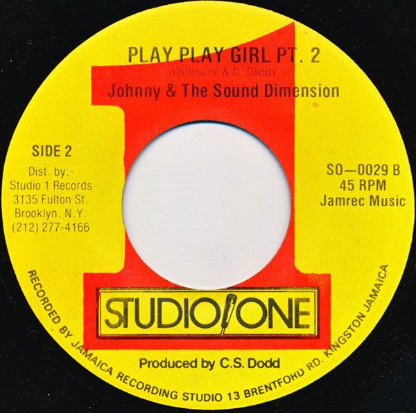 Johnny Osbourne : Play Play Girl (7")