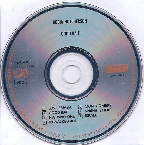 Bobby Hutcherson : Good Bait (CD, Album)