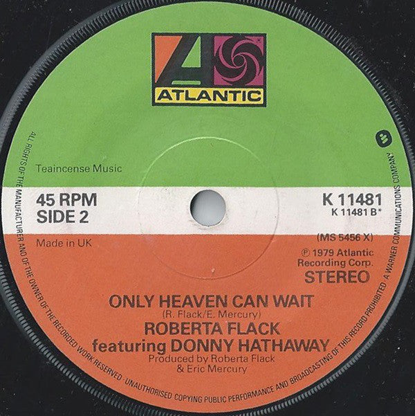 Roberta Flack Featuring Donny Hathaway : Back Together Again (7", Single, Sma)