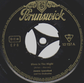 Jimmie Lunceford : Blues In The Night (7", EP, Mono, RP)