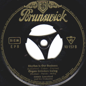 Jimmie Lunceford : Blues In The Night (7", EP, Mono, RP)