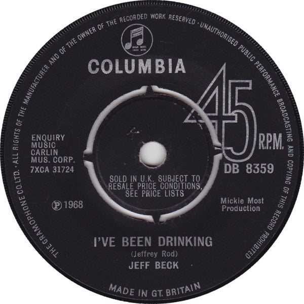 Jeff Beck : Love Is Blue (L'amour Est Bleu) (7", Single, 4 P)