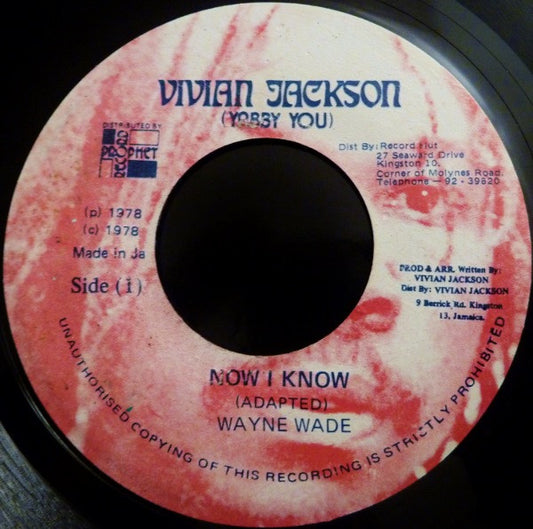 Wayne Wade : Now I Know (7")