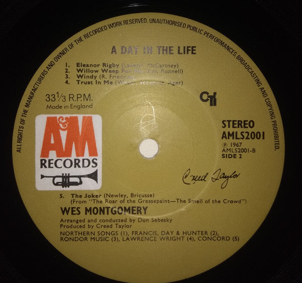 Wes Montgomery : A Day In The Life (LP, Album)