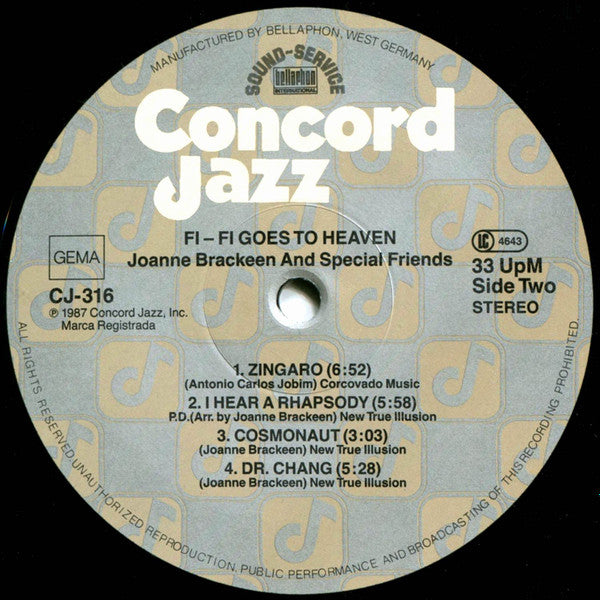 Joanne Brackeen And Special Friends : Fi-Fi Goes To Heaven (LP, Album)