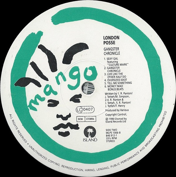 London Posse : Gangster Chronicle (LP, Album)