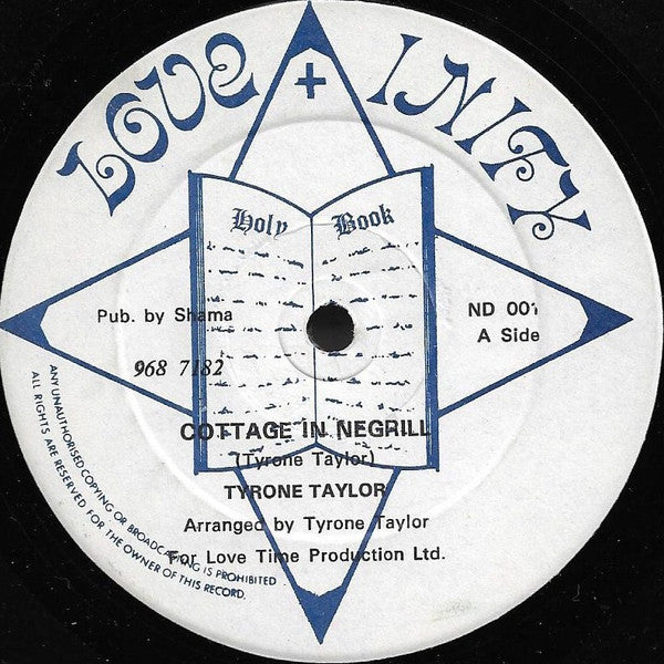Tyrone Taylor : Cottage In Negrill (12", Blu)