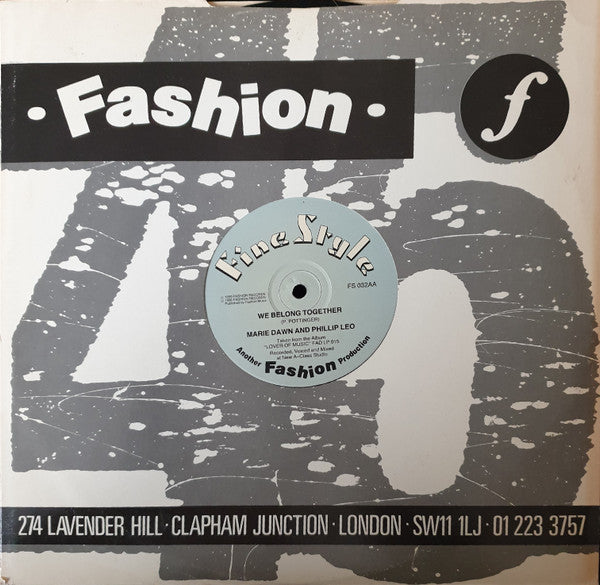 Marie Dawn And Phillip Leo : One Night / We Belong Together (12")