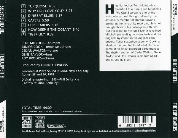 Blue Mitchell : The Cup Bearers (CD, Album, RE, RM)