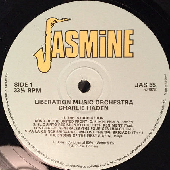 Charlie Haden : Liberation Music Orchestra (LP, Album, RE)
