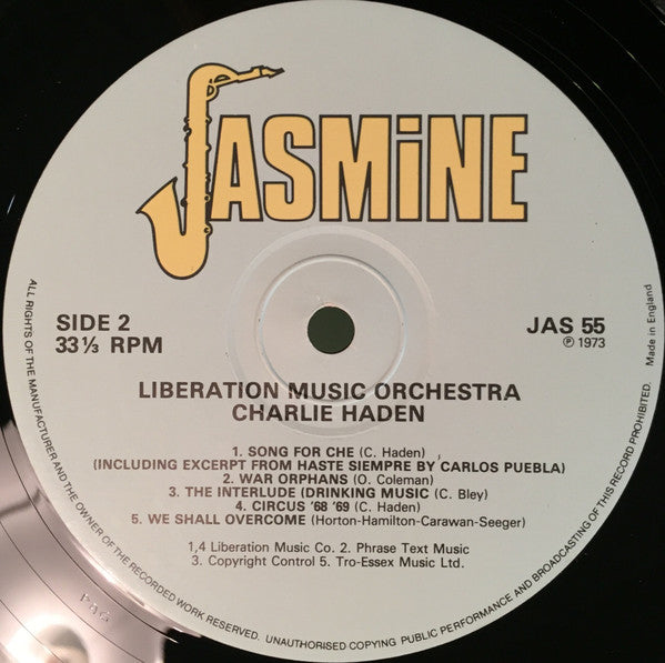 Charlie Haden : Liberation Music Orchestra (LP, Album, RE)