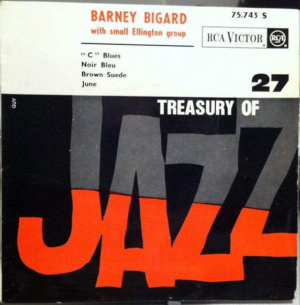 Barney Bigard, Duke Ellington : Treasury Of Jazz N°27 - Barney Bigard With Small Ellington Group (7", EP, Mono)