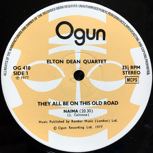 Elton Dean Quartet : They All Be On This Old Road (LP, Album)