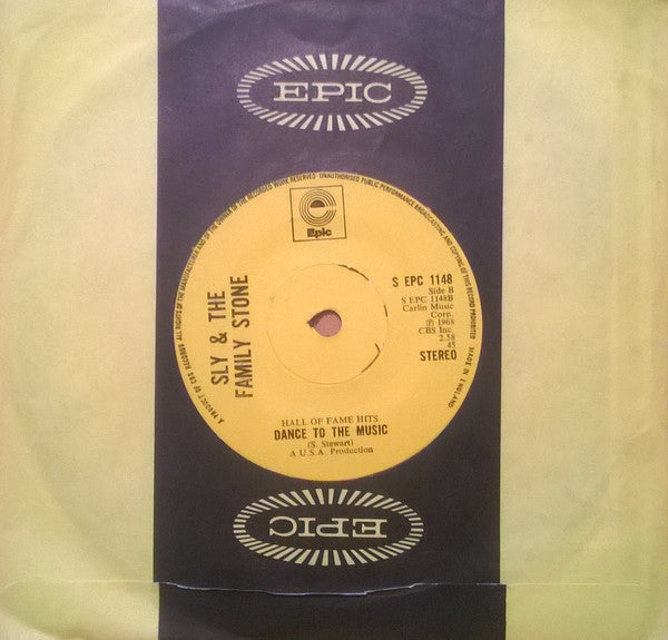 Sly & The Family Stone : Family Affair / Dance To The Music (7", Single, RE, Sol)