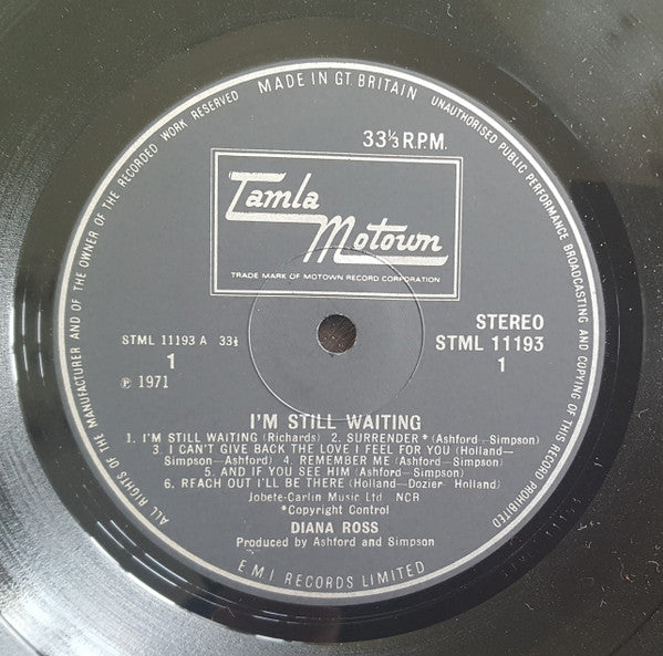 Diana Ross : I'm Still Waiting (LP, Album)