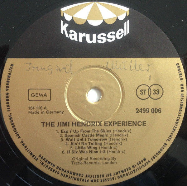 The Jimi Hendrix Experience : The Jimi Hendrix Experience (LP, Album, RE)