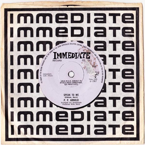 P.P. Arnold : The First Cut Is The Deepest (7", Single, Mono, Sol)