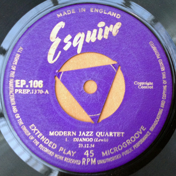 The Modern Jazz Quartet : Django / Milano (7", EP)