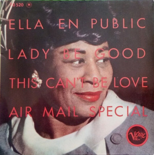 Ella Fitzgerald : Ella En Public (7", EP)