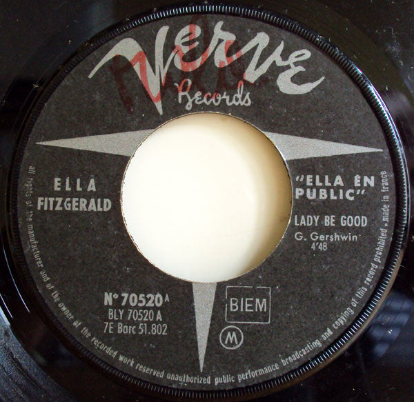 Ella Fitzgerald : Ella En Public (7", EP)