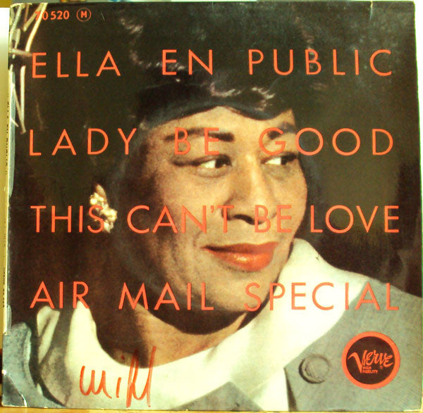 Ella Fitzgerald : Ella En Public (7", EP)