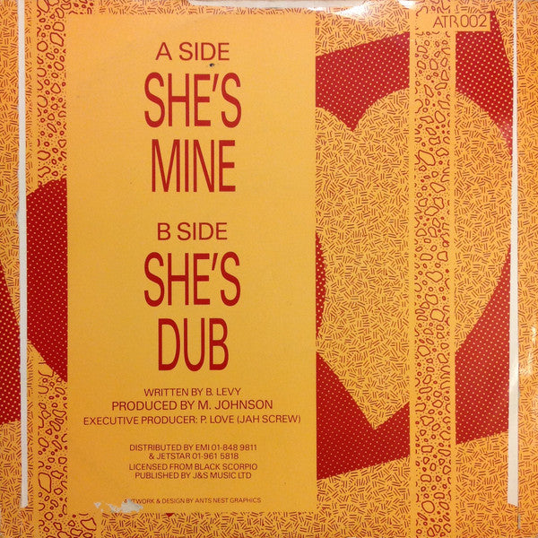 Barrington Levy : She's Mine (12", Single)
